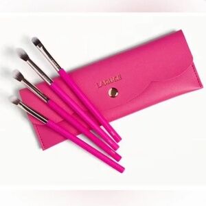 Laruce Kayla 4-Piece Eye Makeup Brush Set- PINK
